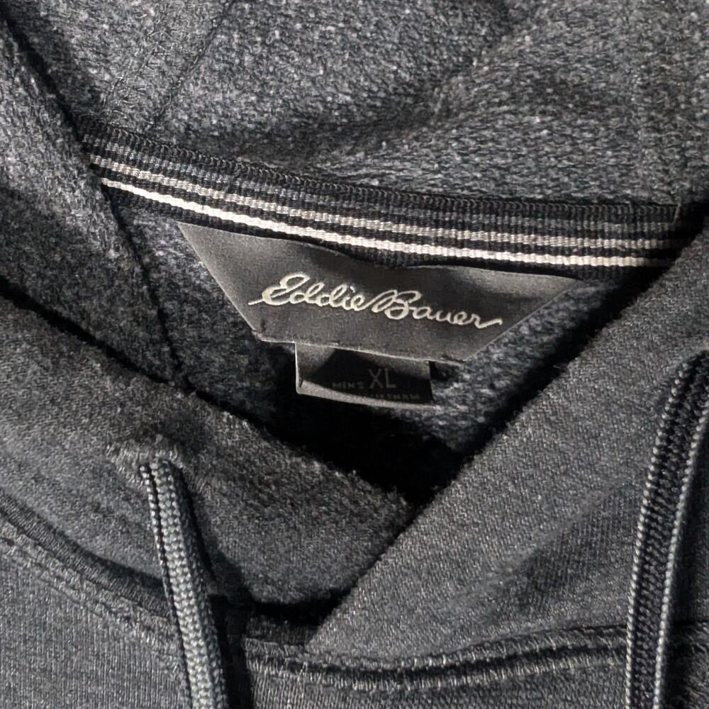 Eddie Bauer Hoodie Mens Extra Large Grey Long Sleeve Sweater - Picture 3 of 6